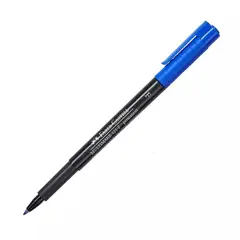 FABER CASTELL - Plumón Indeleble Faber Castell Multimark 421F Color Azul