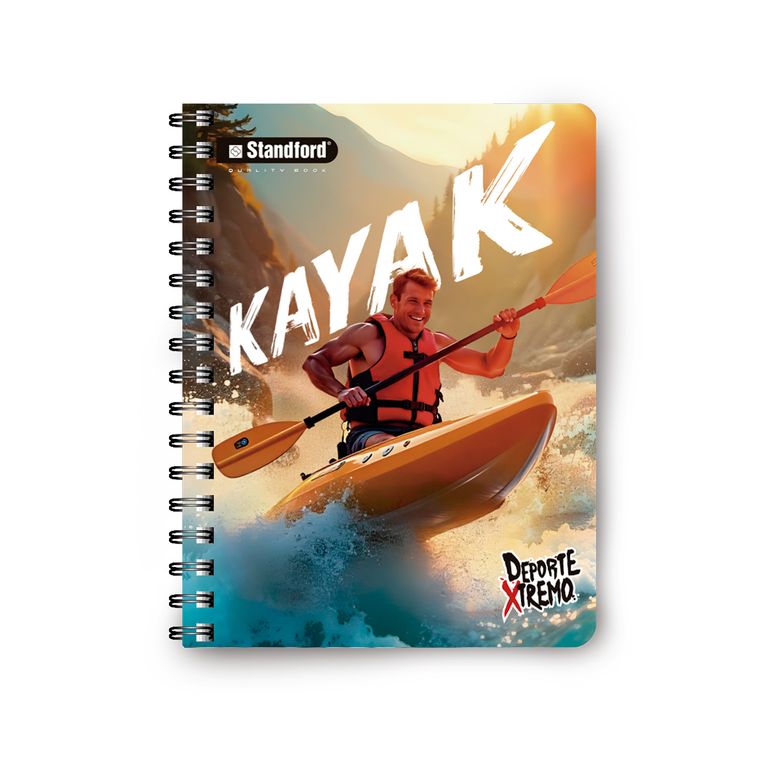 Cuaderno Espiralado A4 Cuadriculado Deporte Extreme 160 Hojas