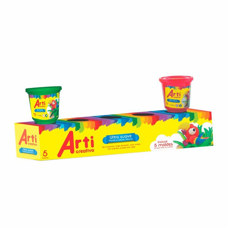 Plastilina Arti Creativo Colores Surtidos Empaque 5 Und