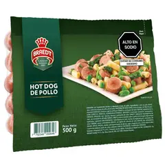 BRAEDT - Hot Dog de Pollo Braedt Empaque 500 g