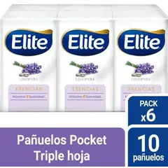 ELITE - PANUELO ELITE TRIPLE HOJA LAVAN X10  BOLSA X6UND