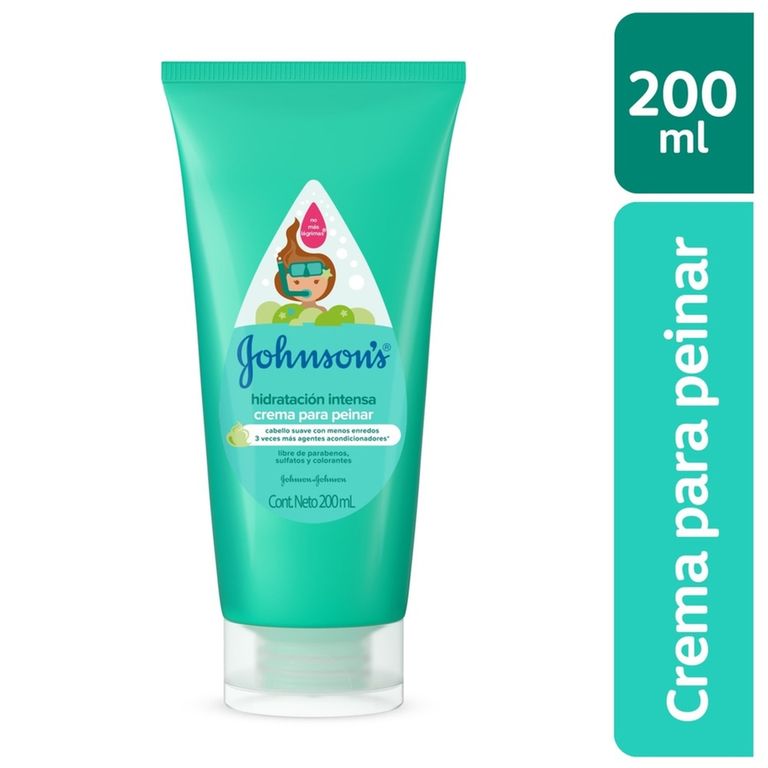 Crema Peinadora Johnsons Baby Hidratación Intensa Envase 200 mL