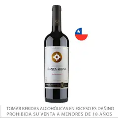SANTA DIGNA - Vino Santa Digna Carmenere Botella 750 mL