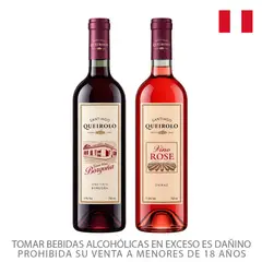 undefined - Vino Santiago Queirolo Borgoña 750 mL + Rosé 750 mL