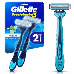 GILLETTE - Máquina de Afeitar Gillette Prestobarba3 Ice Empaque 2 Und