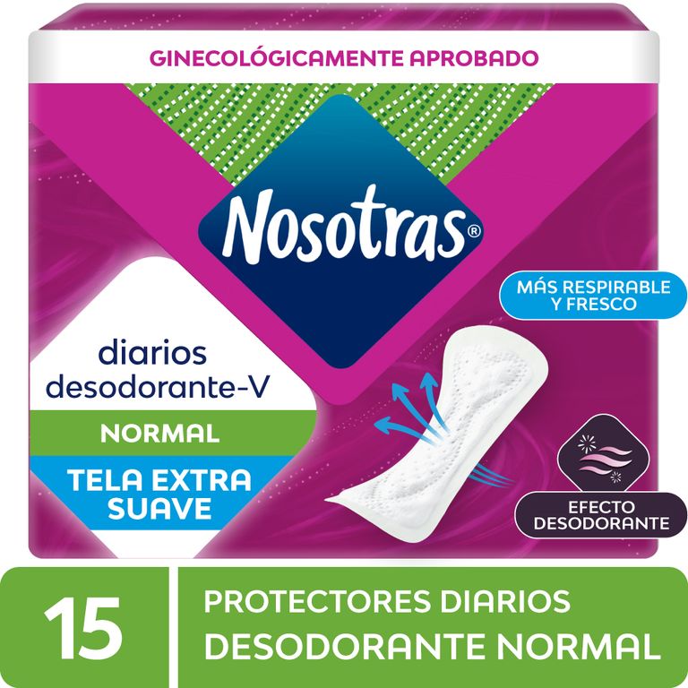 Protectores Diarios Nosotras Desodorante Normal Empaque 15 Und