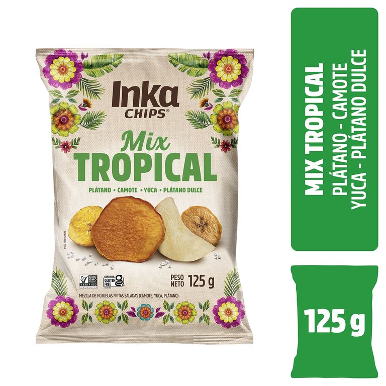 Chips de Vegetales Inka Chips Mix Tropical Bolsa 125 g