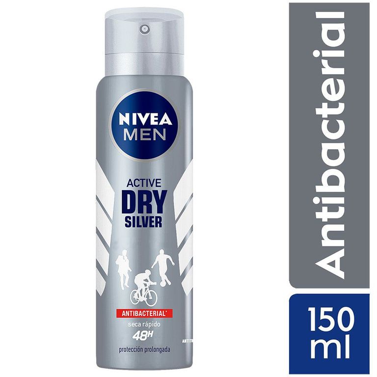 Desodorante en Spray Nivea Men Silver Protect Envase 150 mL