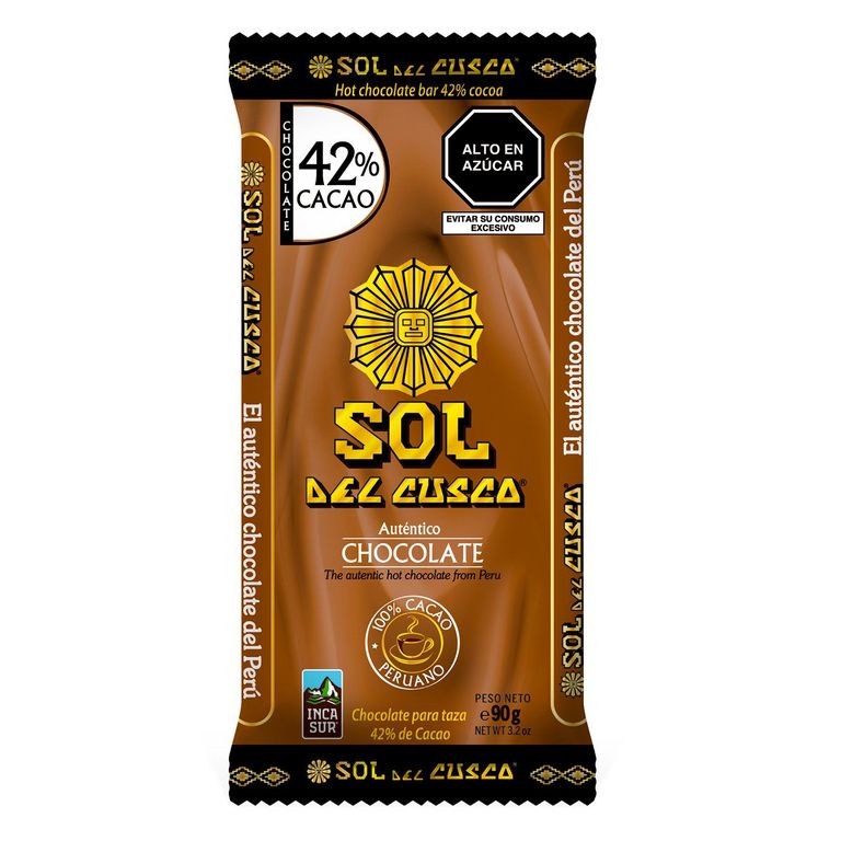 Chocolate para Taza Sol del Cusco Empaque 90 g