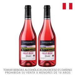 TABERNERO - Vino Rose Tabernero Pack 2 Botellas 750 mL
