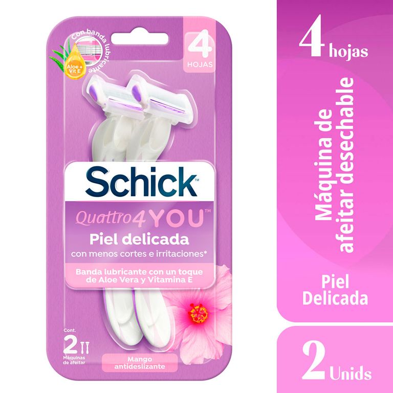 Máquina de Afeitar Schick Quattro Woman Empaque 2 Und