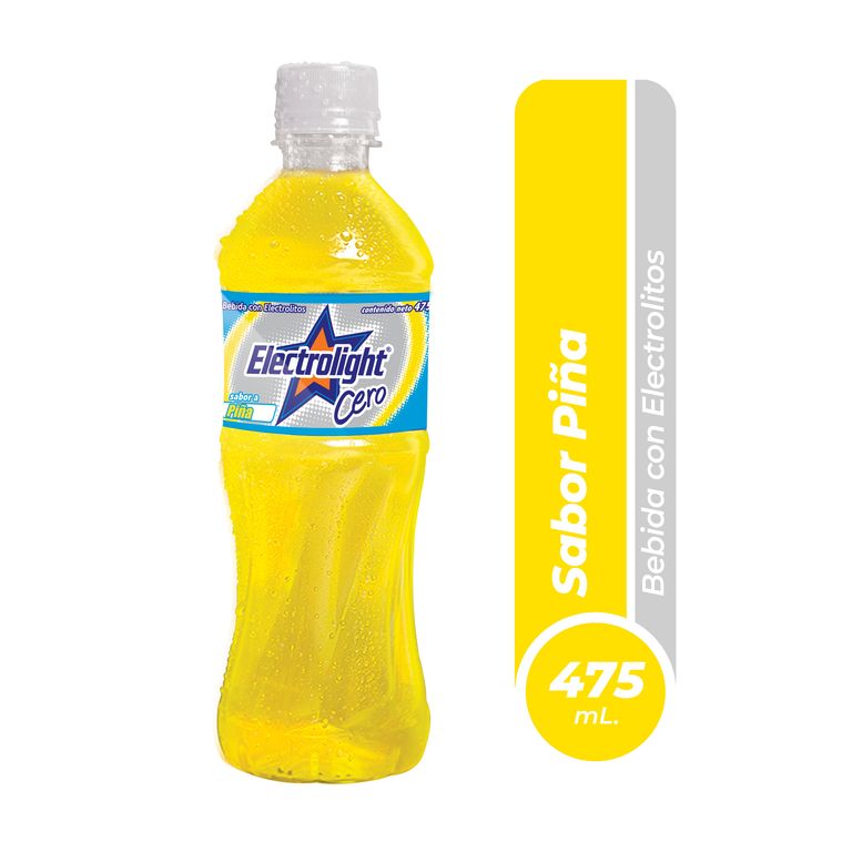 Bebida Rehidratante Electrolight Cero Piña Botella 475 mL