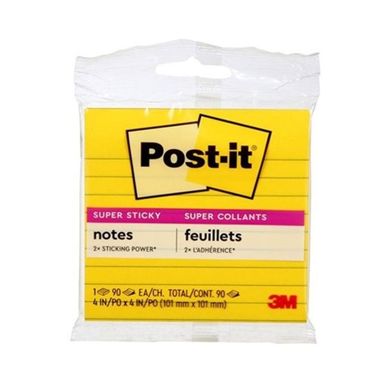 Post-it Super Sticky 4 x 4" Color Surtido 90 Hojas