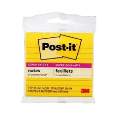 undefined - Post-it Super Sticky 4 x 4" Color Surtido 90 Hojas