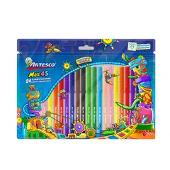 undefined - Plumones Delgados Max 45 Estuche 24 Und