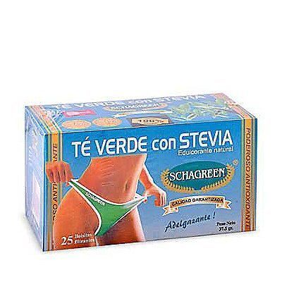 Té Verde con Stevia Schagreen Caja 25 Sobres