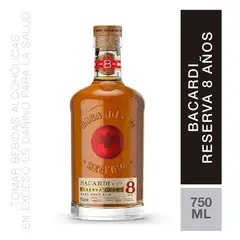 BACARDI - Ron 8 Años Bacardí 40° 750 mL