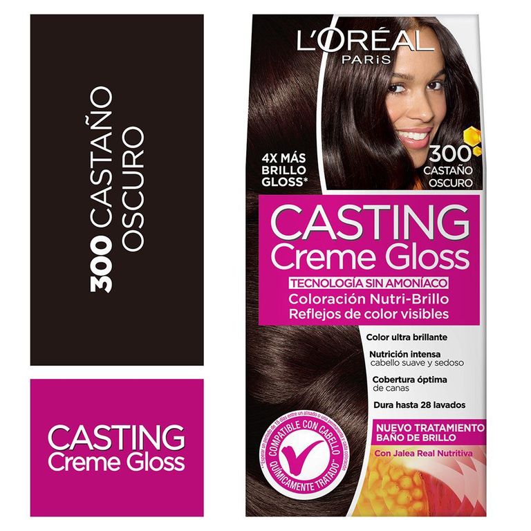Tinte Casting Creme Gloss Tono 300 Castaño Oscuro
