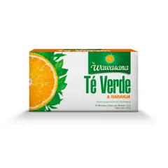 WAWASANA - Té Verde con Naranja 20 Filtrantes