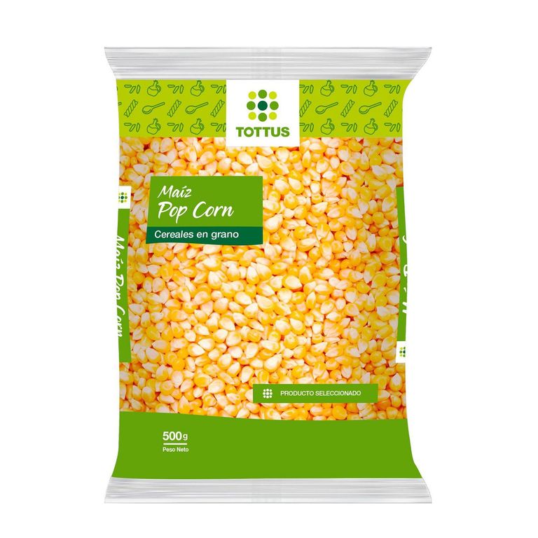 Maíz Pop Corn Tottus Menestra Bolsa 500 g