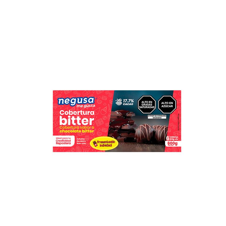 Cobertura Bitter Negusa Caja 600 g