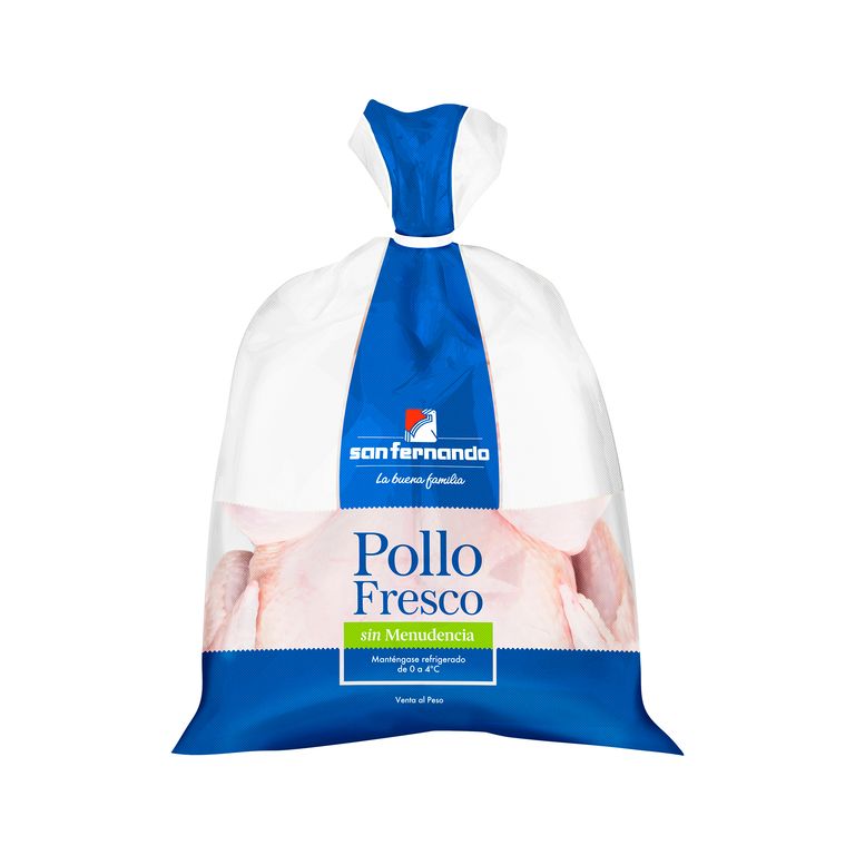 Pollo Fresco Entero Sin Menudencia San Fernando