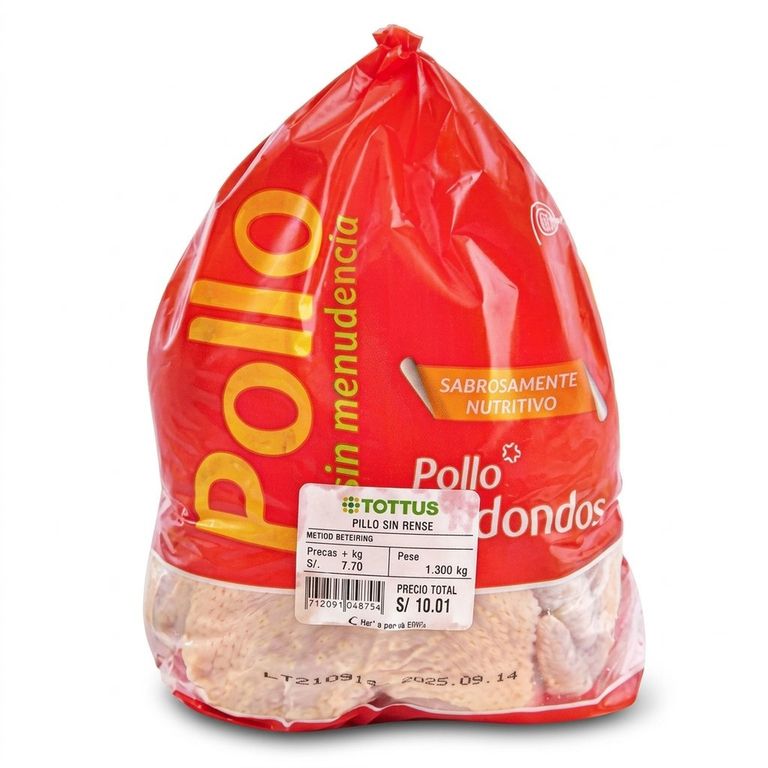 Pollo Entero Sin Menudencia Redondos x Kg