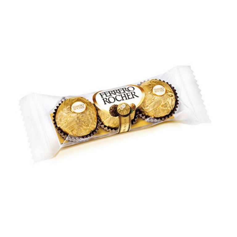 Bombones de Chocolate Ferrero Rocher Empaque 3 Und