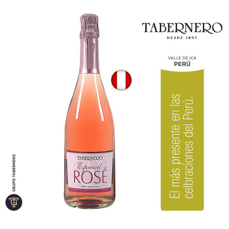 Espumante Rosado Especial Tabernero Botella 750 mL