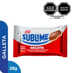 SUBLIME - Chocolate con Galleta 28 g