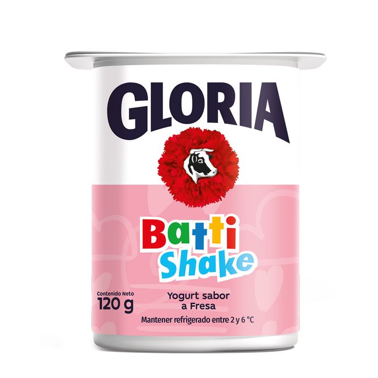Yogurt Gloria Battishake Fresa Envase 120 g