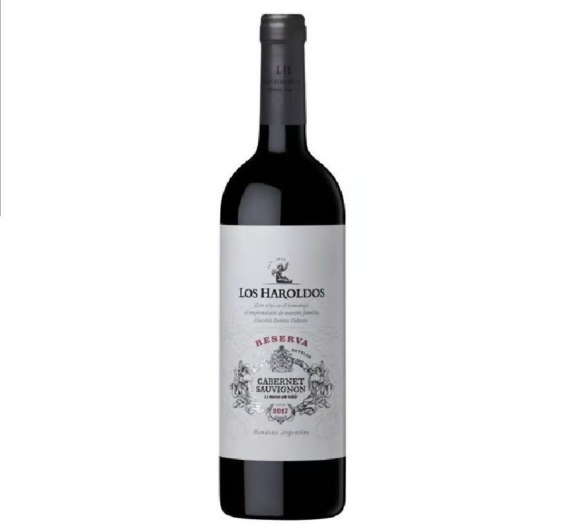 Vino Tinto Los Haroldos Cabernet Sauvignon Reserva Botella 750 mL