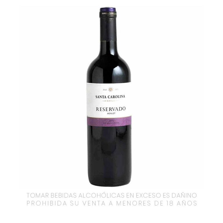 Vino Santa Carolina Reservado Merlot Botella 750 mL