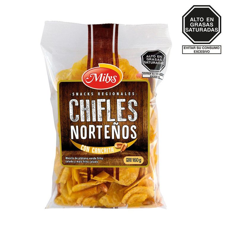 Chifles Norteños Milys con Canchita Bolsa 160 g