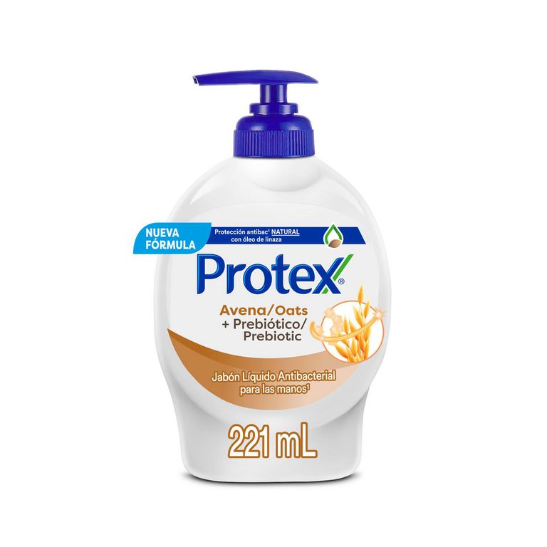 Jabón Líquido Antibacterial Protex Avena Envase 221 mL