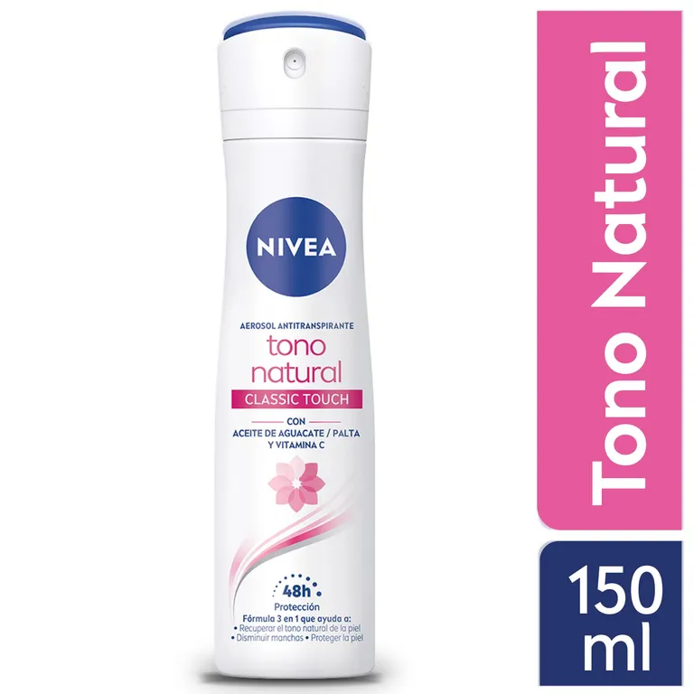 Desodorante en Spray Nivea Tono Natural Envase 150 mL