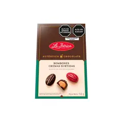 LA IBERICA - Bombones de Chocolate La Ibérica Cremas Surtidas Caja 150 g
