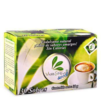 Endulzante Natural Vida Stevia Caja 30 Sobres