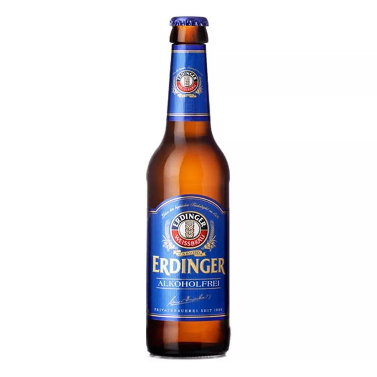 Cerveza de Trigo Erdinger Sin Alcohol Botella 330 mL