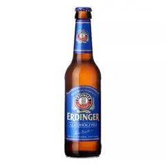 ERDINGER - Cerveza de Trigo Erdinger Sin Alcohol Botella 330 mL