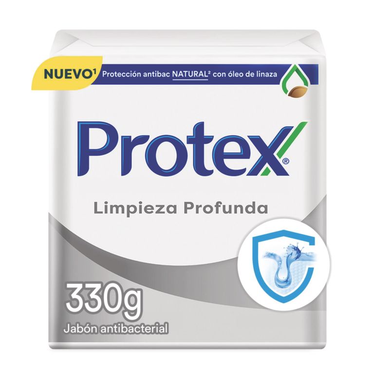 Jabón en Barra Protex Antibacterial Limpieza Profunda Empaque 3 Und