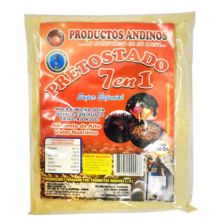 Pretostado 7 en 1 Productos Andinos Bolsa 400 g
