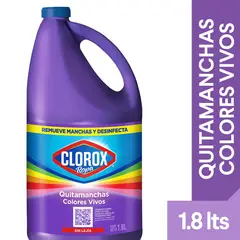 CLOROX - Quitamanchas Ropa Colores Vivos Sín Lejía Botella 1.8 L