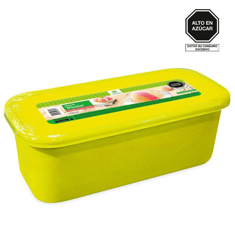 Helado de Crema Tricolor Tottus Pote 5 L