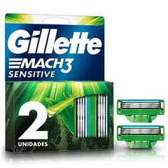 GILLETTE - Repuesto Máquina De Afeitar Mach3 Sensitive Caja 2 Und