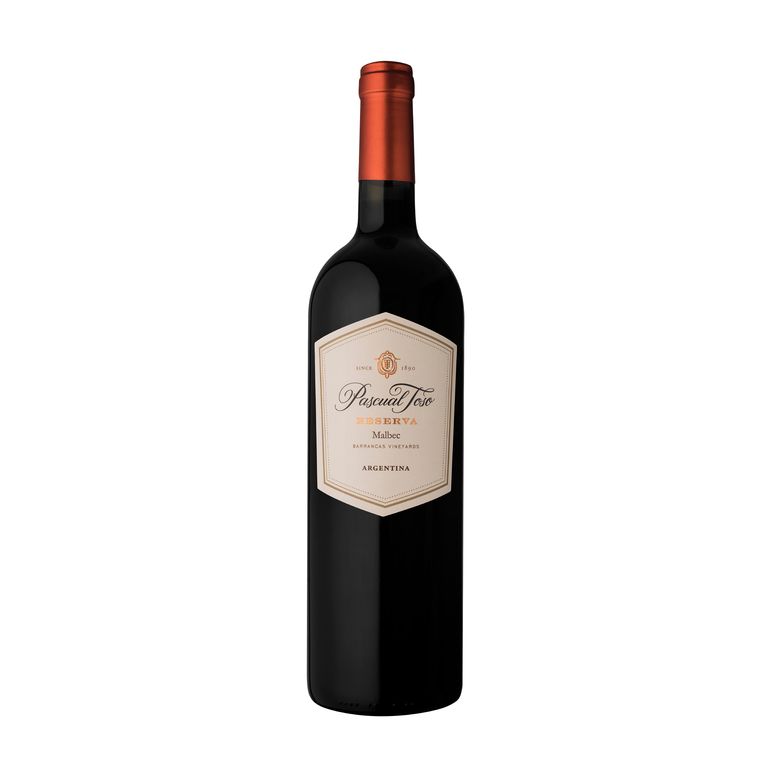 Vino Pascual Toso Malbec Reserva Botella 750 mL