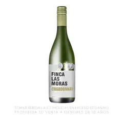 LAS MORAS - Vino Chardonnay Botella 750 mL