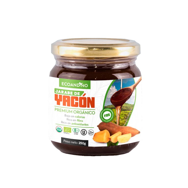 Jarabe de Yacón Ecoandino Orgánico Envase 250 g