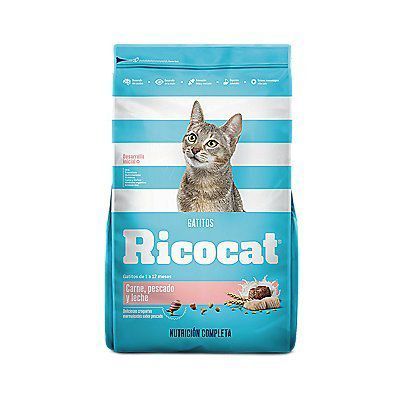 Alimento Seco Gatitos Ricocat Carne y Leche Bolsa 1 Kg