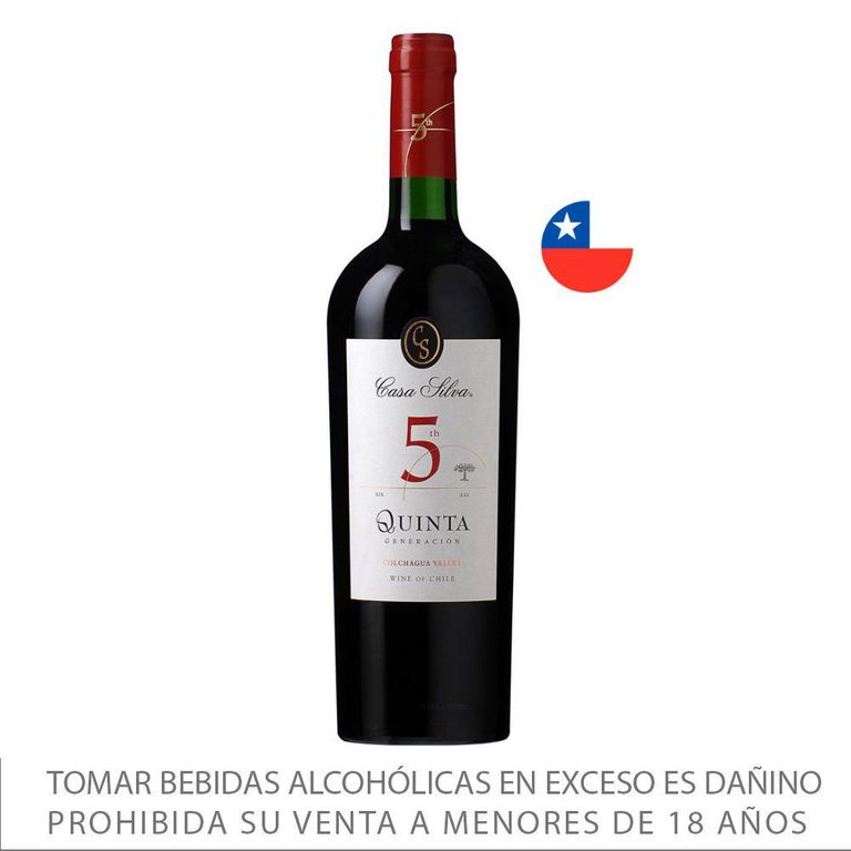 Vino Casa Silva Tinto Quinta Generación Botella 750 mL